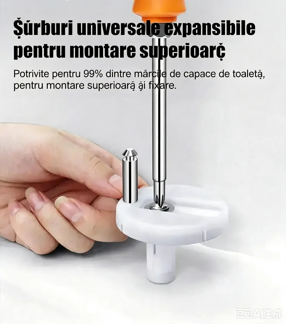 🚽【3 perechi la 129 lei fiecare】 Accesorii universale pentru baie ----💦✨cleme cu șurub pentru fixarea scaunului de toaletă.