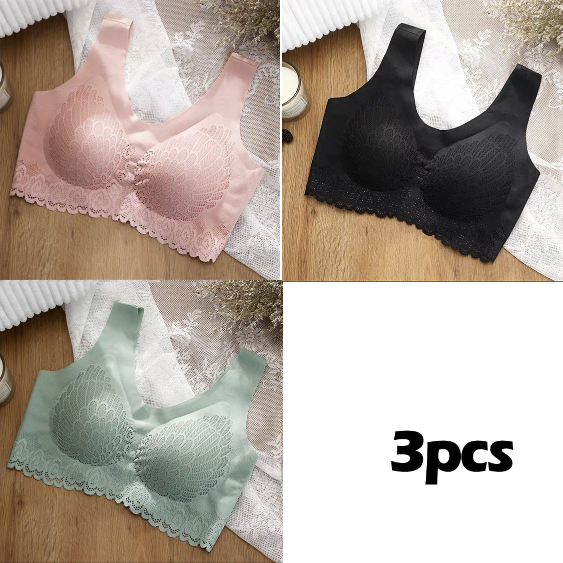 🔥🔥(Reducere 49%)👙【Set de 3】Căciulă Ice Silk fără cusături, fără sârmă