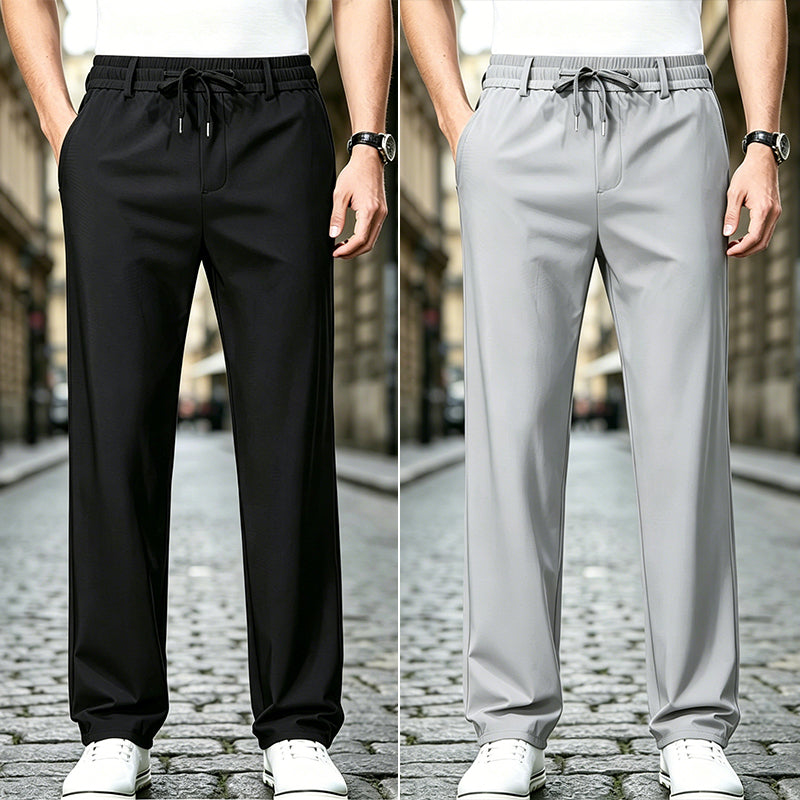 👖【Cumpărați 1 obțineți 1 gratuit】Pantaloni Casual cu Croială Dreaptă – Material Elastic, Fin și Respirabil pentru Confort Maxim