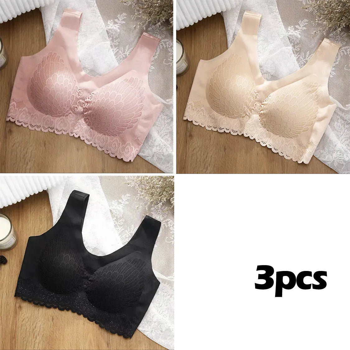 🔥🔥(Reducere 49%)👙【Set de 3】Căciulă Ice Silk fără cusături, fără sârmă