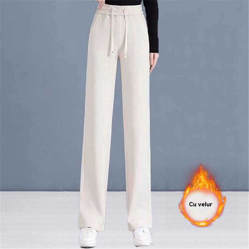 🏆【M-3XL】【40-110KG】👖Pantaloni noi, elastici, cu croi larg, pentru femei【40-110kg】