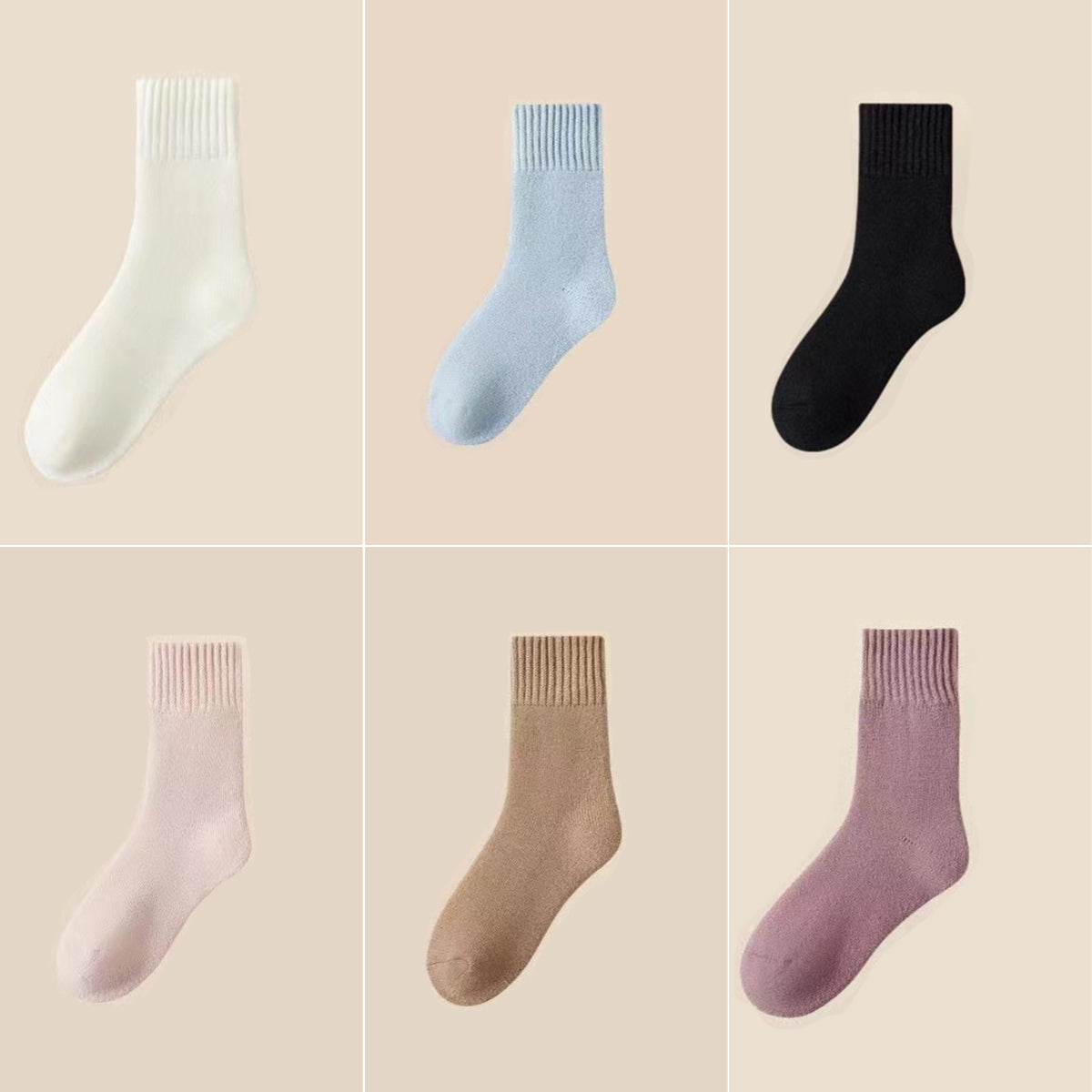 🔥【Cumpără 3, primești 3 gratis】🧦Șosete groase și călduroase din lână pentru iarnă, super groase și călduroase, elastice, mărimea 35-42