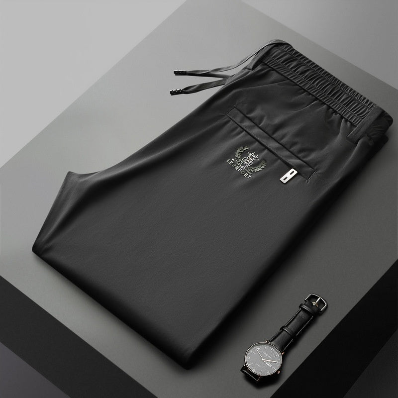 KU-🔥【40-115kg】🔥Pantaloni noi de mătase elastică din gheață pentru primăvară și vară 2026-Plătiți online și economisiți 30lei