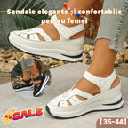🔥🌸【35-44】Sandale confortabile pentru femei, la modă 2026, cu tocuri goale, confecționate din piele naturală.