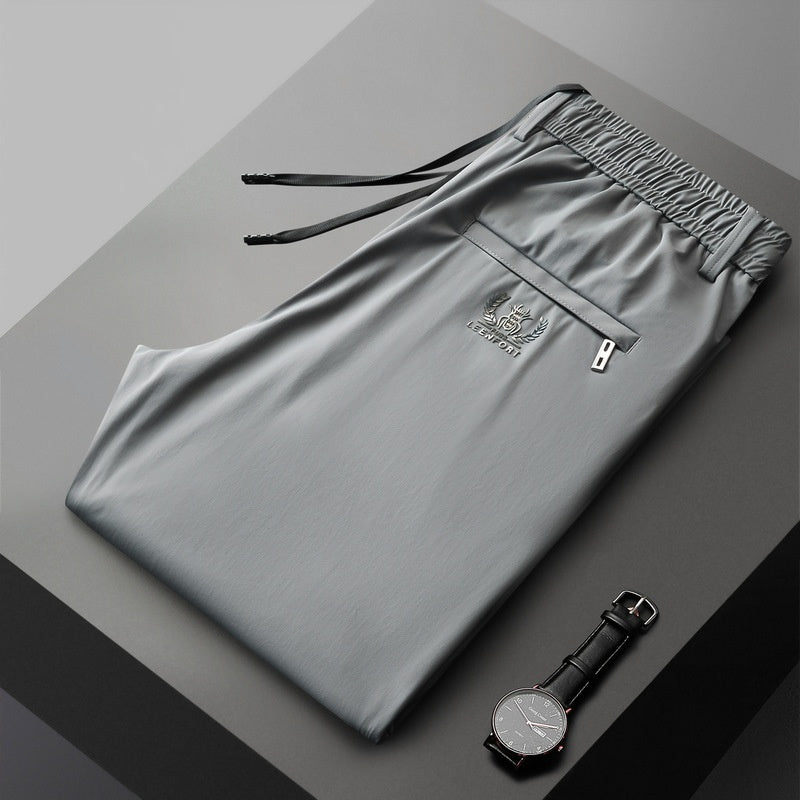 KU-🔥【40-115kg】🔥Pantaloni noi de mătase elastică din gheață pentru primăvară și vară 2026-Plătiți online și economisiți 30lei