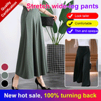 ❤️【Cumpără 1 primești 1 gratis】❤️【M-5XL】2026 Pantaloni noi de dama de vară picioare late mătase de gheață până la glezne