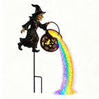 🧙‍♀️Decorațiune de Grădină cu Vrăjitoare și Lumini Decorative pentru Sol
