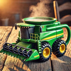 🎉🎁Ceașcă de cafea retro în formă de tractor agricol