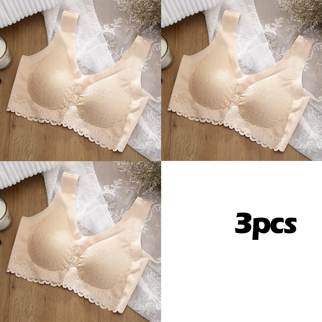 🔥🔥(Reducere 49%)👙【Set de 3】Căciulă Ice Silk fără cusături, fără sârmă