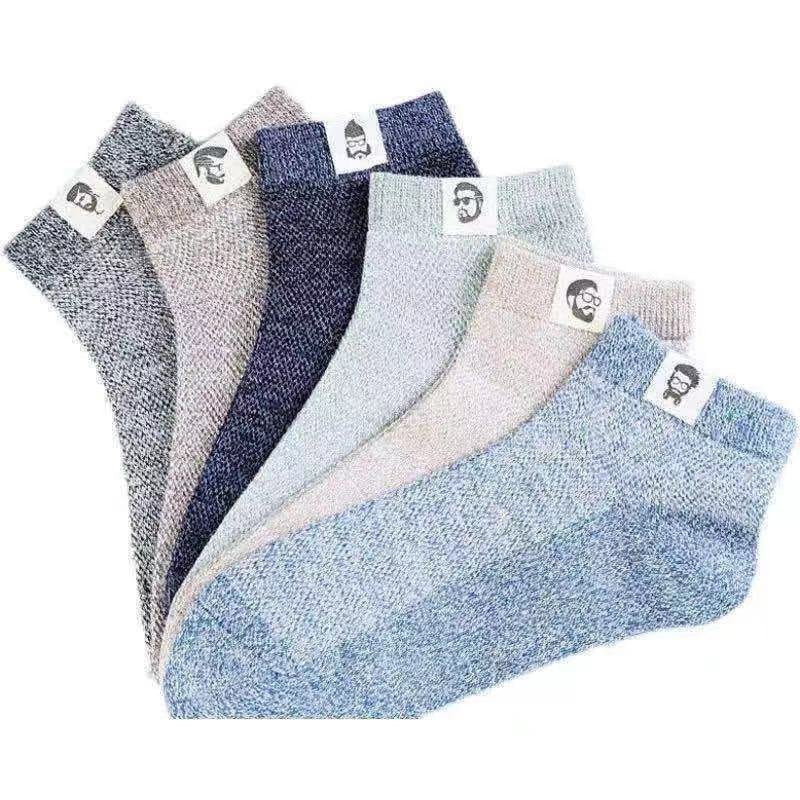 🔥🧦【10 perechi】（35-42）Șosete deodorante respirabile de vară pentru bărbați.