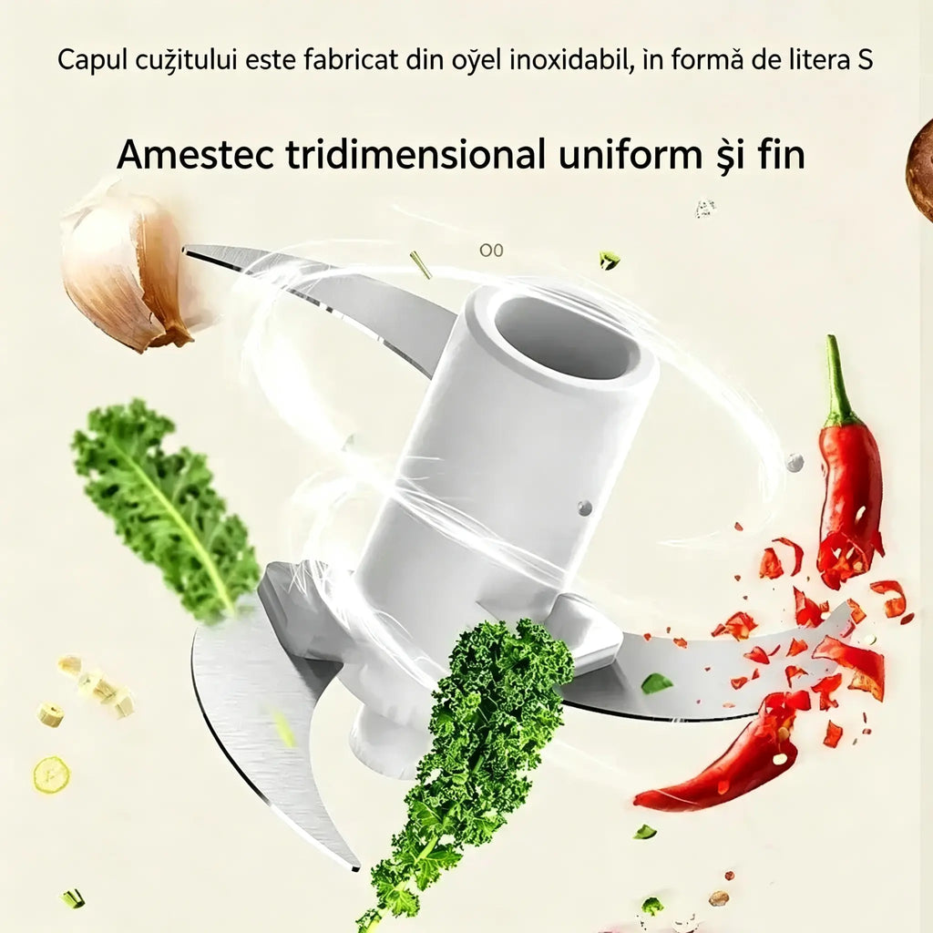 🔥 50% reducere! 🔥 🥩⚡ Mașină electrică de tocat carne cu capacitate mare: eficientă, rapidă și ușor de utilizat | Ideală pentru bucătăriile casnice și preparatele de acasă 🍔🌮