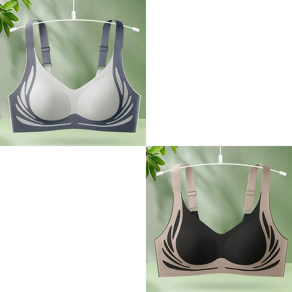 😍【Pachet de 2】Sutien pentru femei fără sârmă, dintr-o bucată❤️【40-85KG】