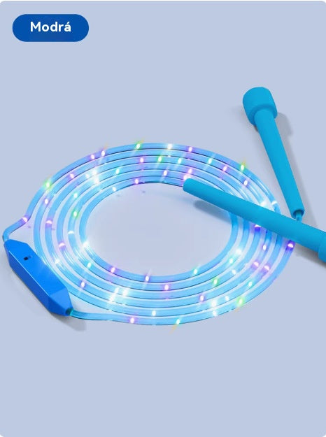 🏃🌈🌈 Coardă de sărit cu lumină LED pentru copii