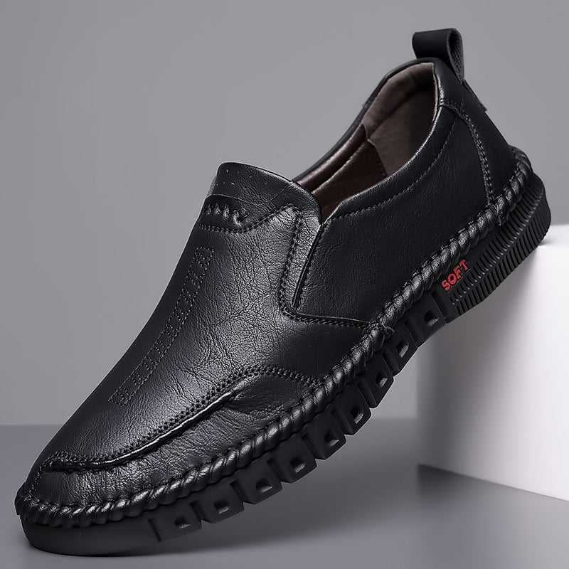 👞【39-44】2026 pantofi sport casual pentru bărbați, din piele naturală, cu talpă moale, antiderapantă, respirabilă
