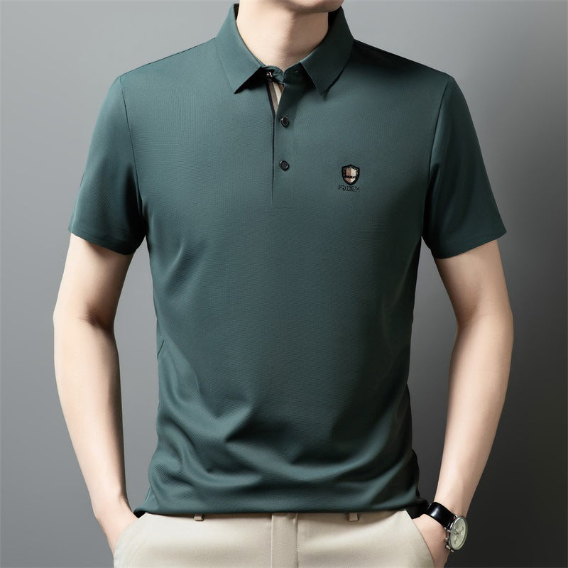 👔【M-4XL】Tricou Polo Vară 2026 Material Rece Mătase de Gheață