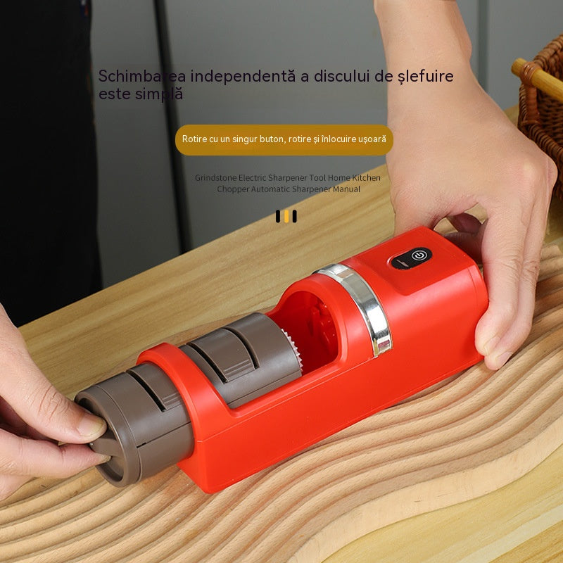 ⏳ Reducere de 40%! 🔪 Ascuțitor automat pentru cuțite de bucătărie ✨