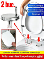 🚽【3 perechi la 129 lei fiecare】 Accesorii universale pentru baie ----💦✨cleme cu șurub pentru fixarea scaunului de toaletă.