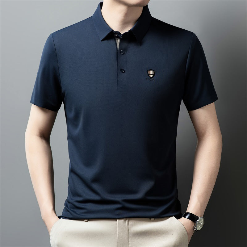 👔【M-4XL】Tricou Polo Vară 2026 Material Rece Mătase de Gheață