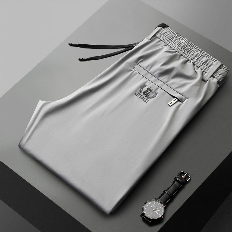 KU-🔥【40-115kg】🔥Pantaloni noi de mătase elastică din gheață pentru primăvară și vară 2026-Plătiți online și economisiți 30lei