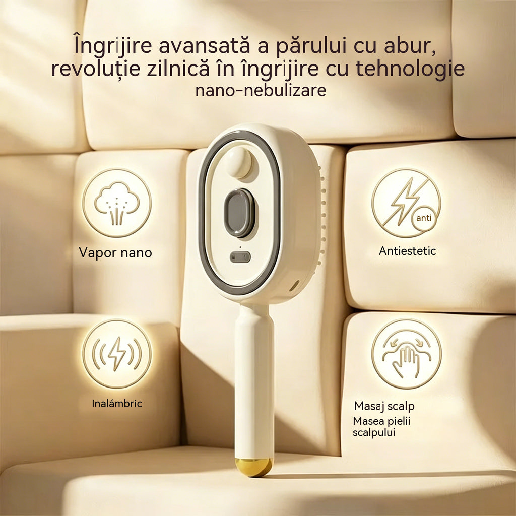 ⚡💨 Uscător electric cu pieptene de masaj și pernă de aer
