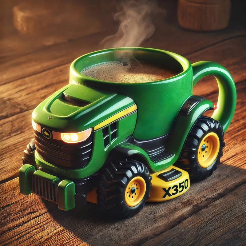 🎉🎁Ceașcă de cafea retro în formă de tractor agricol