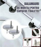 🚽【3 perechi la 129 lei fiecare】 Accesorii universale pentru baie ----💦✨cleme cu șurub pentru fixarea scaunului de toaletă.