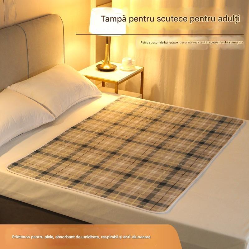 ✨]🛌Adult lavabil cu 4 straturi și tampon de îngrijire a scutecelor respirabil