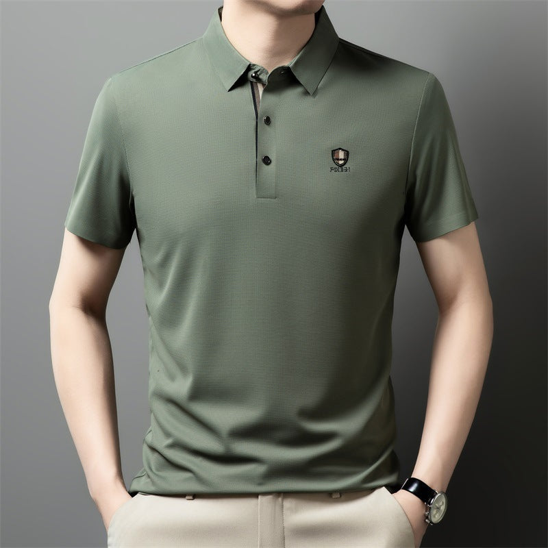 👔【M-4XL】Tricou Polo Vară 2026 Material Rece Mătase de Gheață
