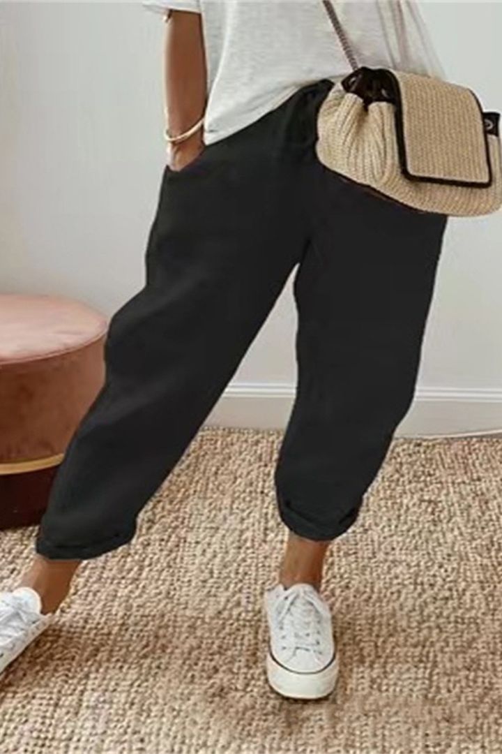 😍💕 Ultima zi de promoție – 50% reducere 💕 Pantaloni casual pentru femei din bumbac și in, comozi și moderni