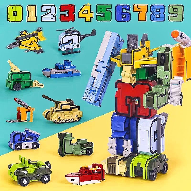 KU-🔥🎁Jucărie Robot Deformare Număr De Transformare Pentru Copii