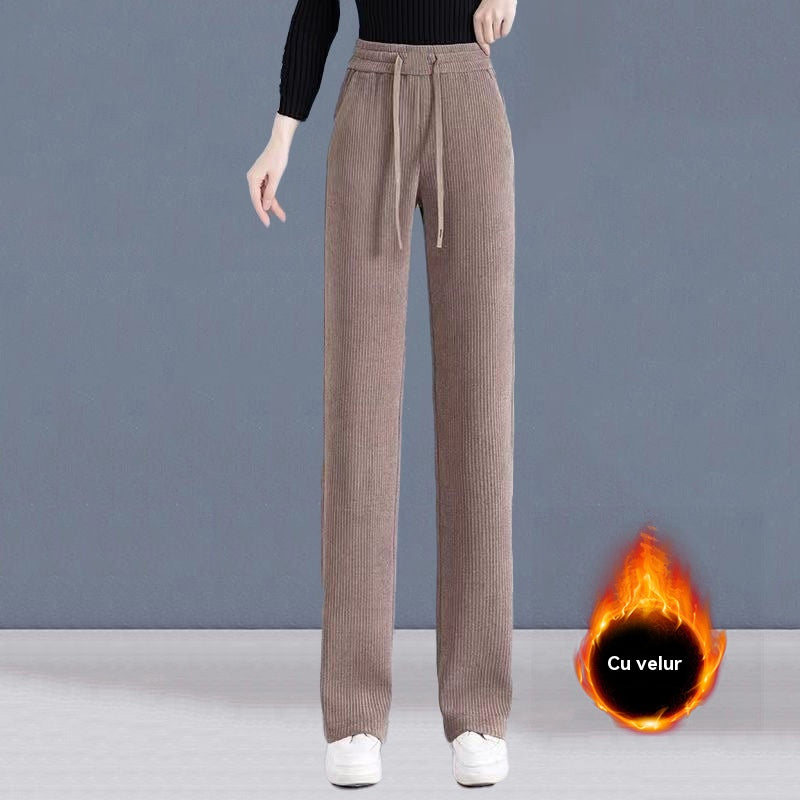 🏆【M-3XL】【40-110KG】👖Pantaloni noi, elastici, cu croi larg, pentru femei【40-110kg】