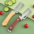 🔥Cumpără 1, primești 1 gratuit (2 bucăți)🧅🔪 Curățător de legume multifuncțional 3 în 1: Curățează, toacă legume, feliază carne și deschide sticle! 🔥