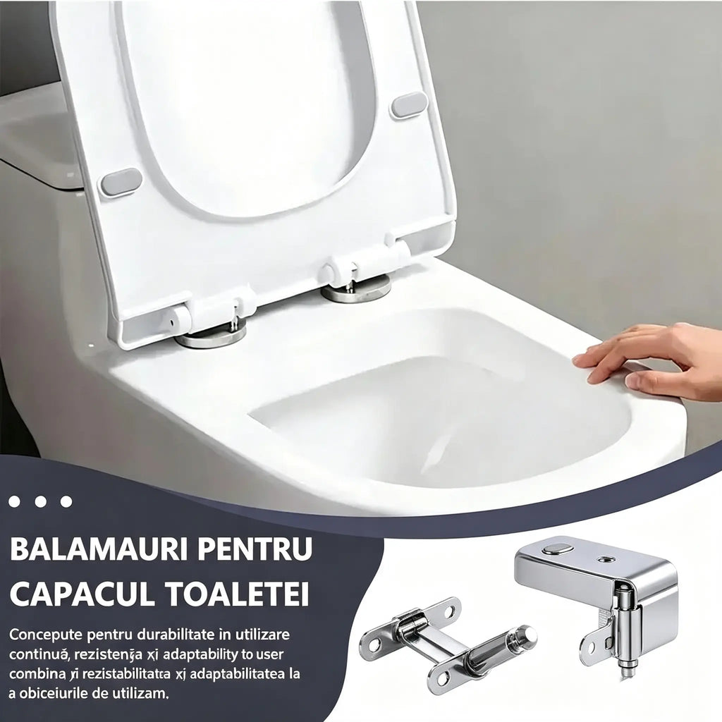 🚽【3 perechi la 129 lei fiecare】 Accesorii universale pentru baie ----💦✨cleme cu șurub pentru fixarea scaunului de toaletă.