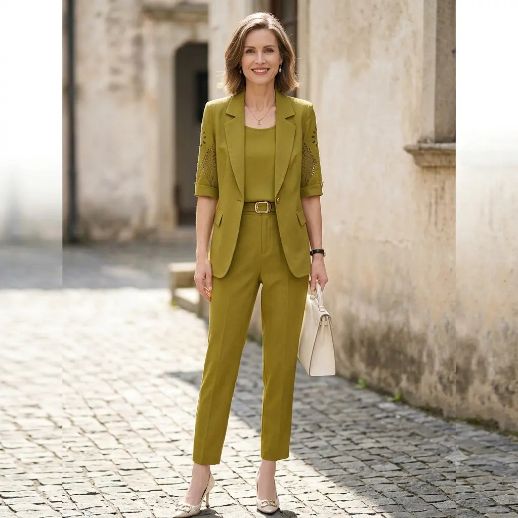 🏆【Jachetă + Maiou + Pantaloni】Set Fashion Casual din 3 Piese
