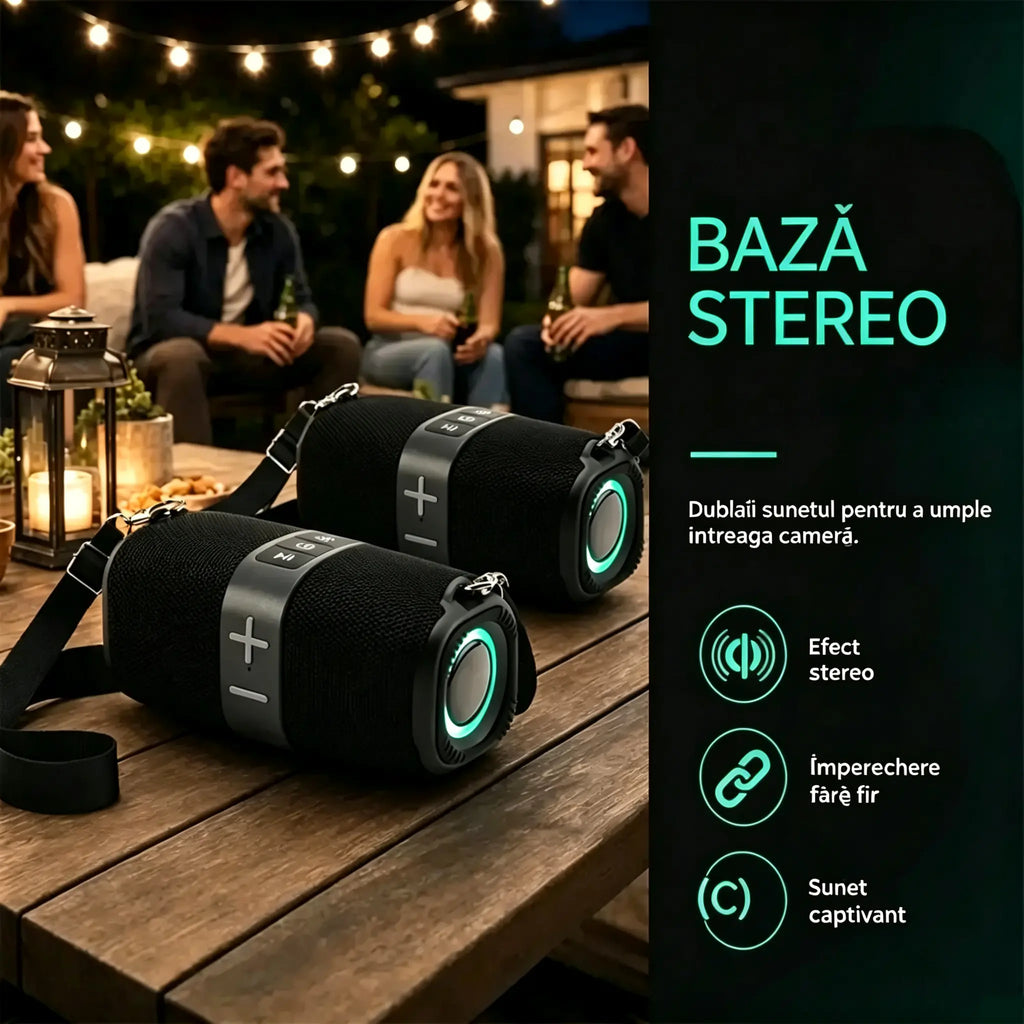 🥳 OFERTĂ DE NERATAT 2026 ❤️ Boxă Bluetooth portabilă cu bas puternic