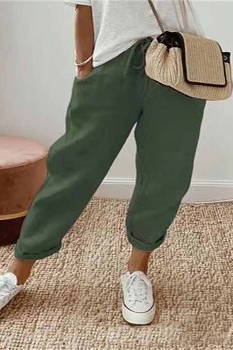 😍💕 Ultima zi de promoție – 50% reducere 💕 Pantaloni casual pentru femei din bumbac și in, comozi și moderni