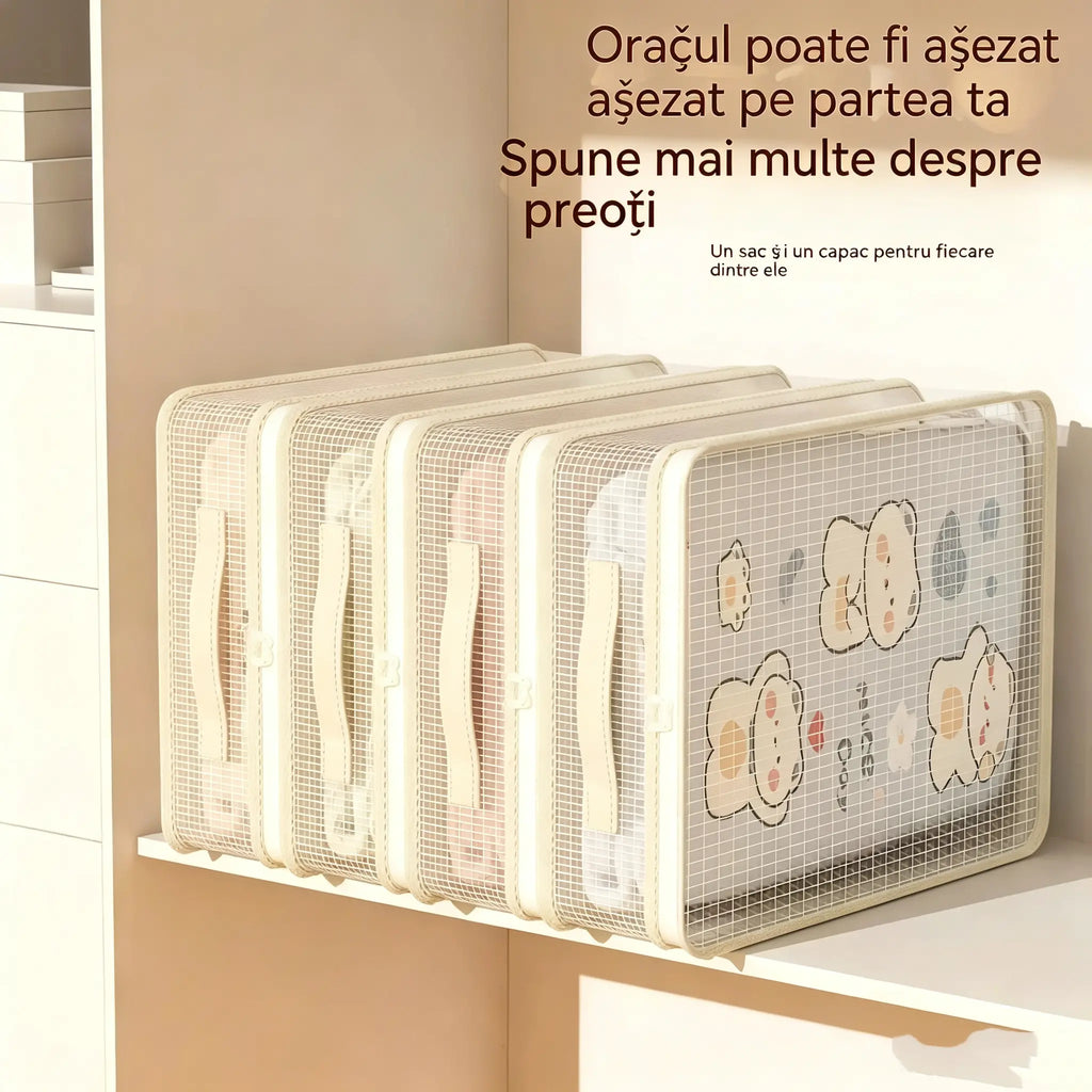 【Set de 8 bucăți】👍Pungi de depozitare din plasă pentru uz casnic, care împiedică apariția mucegaiului și a prafului.