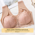 【Preț minim pentru o perioadă limitată】【Set de 5 bucăți】【40-100 kg】Sutien cu efect de ridicare, cu spate frumos din dantelă, mărime mare, cu decupaj push-up și închidere în față
