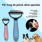 Pieptene pentru animale de companie, pieptene de descurcare pe două fețe, pieptene pentru curățarea și îngrijirea pisicilor și a câinilor, pieptene pentru articole pentru animale de companie