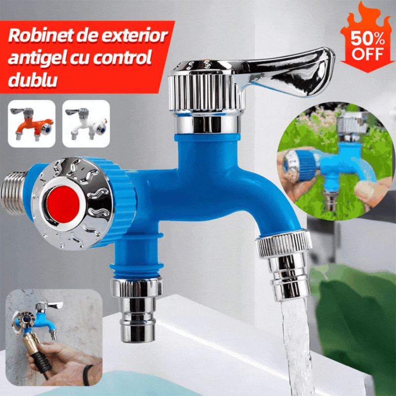 💥💦Robinet de exterior antigel cu control dublu
