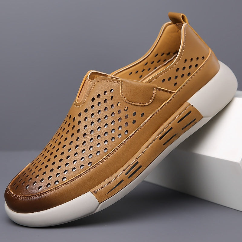 👞【39-44】Pantofi casual din piele respirabilă pentru bărbați