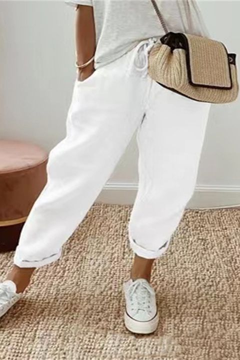 😍💕 Ultima zi de promoție – 50% reducere 💕 Pantaloni casual pentru femei din bumbac și in, comozi și moderni