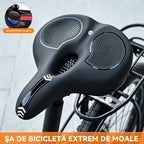 Scaun de Bicicletă Ultra Confortabil și Lat – Umplutură cu Spumă de Înaltă Densitate, Calmare Dureri, Anti-Șoc pentru MTB și Cursieră