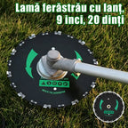 🌿 cap pentru motocoasă cu lanțuri｜2 în 1：tăiere iarbă + curățare buruieni