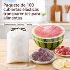 【200 bucăți】Film transparent de unică folosință, ideal pentru recipiente și alimente. Se potrivește perfect, asigură o etanșare bună și este ușor de utilizat