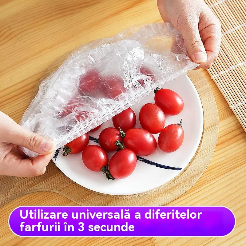 🔥【100 buc】Folie de plastic alimentară de unică folosință