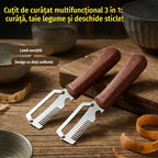 ✅ Cumpără 1, primești 1 (în total 2 bucăți) 🧅🔪 Cuțit de curățat multifuncțional 3 în 1: curăță, taie legume și deschide sticle! 🔥
