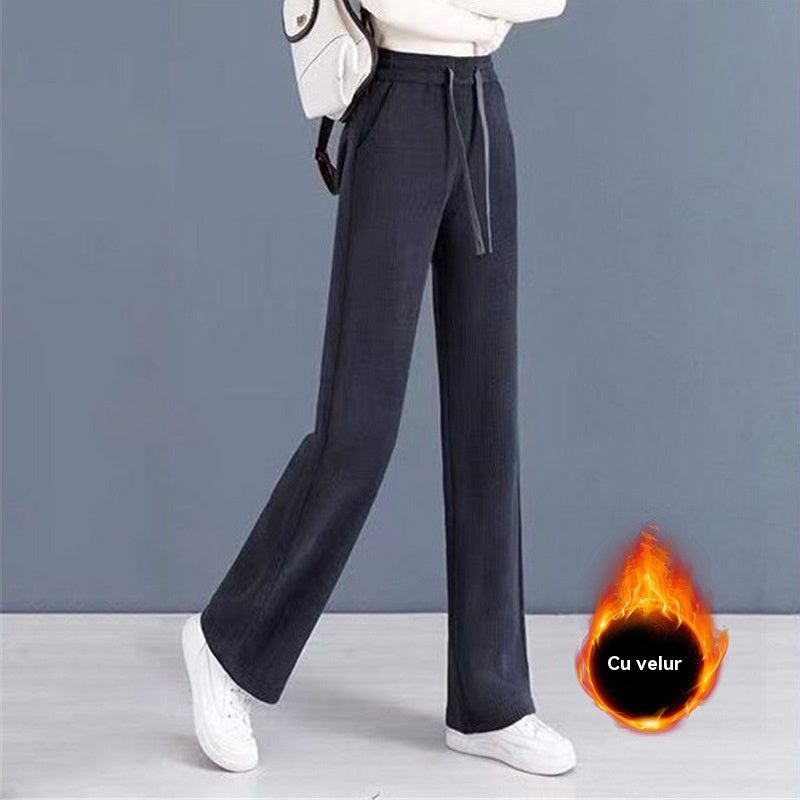 🏆【M-3XL】【40-110KG】👖Pantaloni noi, elastici, cu croi larg, pentru femei【40-110kg】